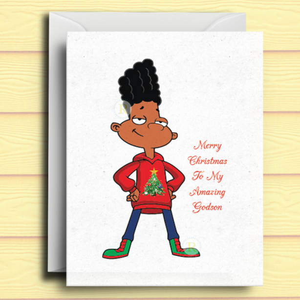 Black Boy A Christmas Card
